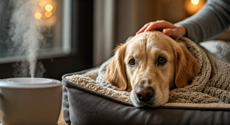 Kako prepoznati in zdraviti prehlad in okužbe dihal pri psih
