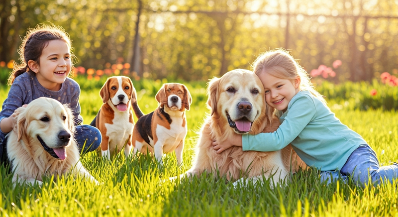 Najboljše pasme psov za družine z otroki in nasveti za sobivanje