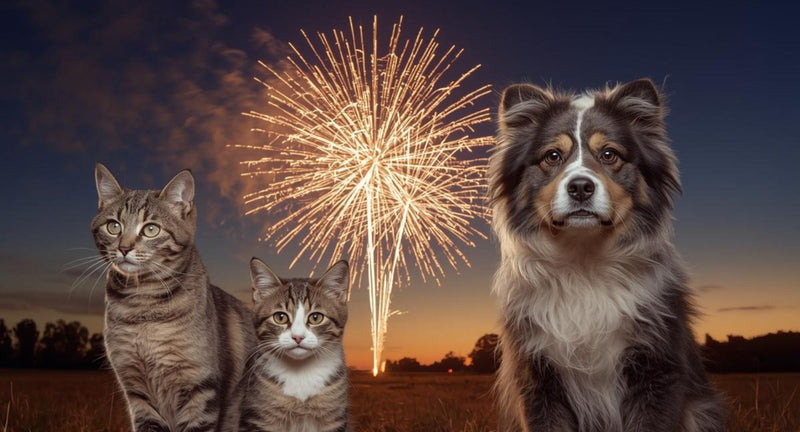 Naravni pristopi k pomiritvi psov in mačk v času prazničnega pokanja