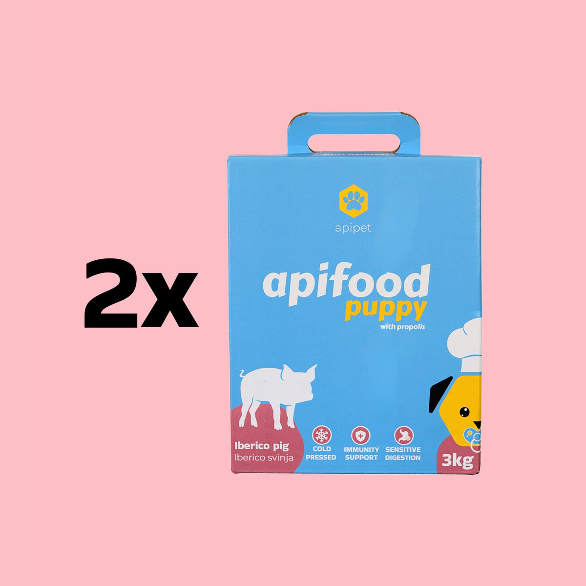 Apifood Puppy Iberico Svinjina 2x3 kg